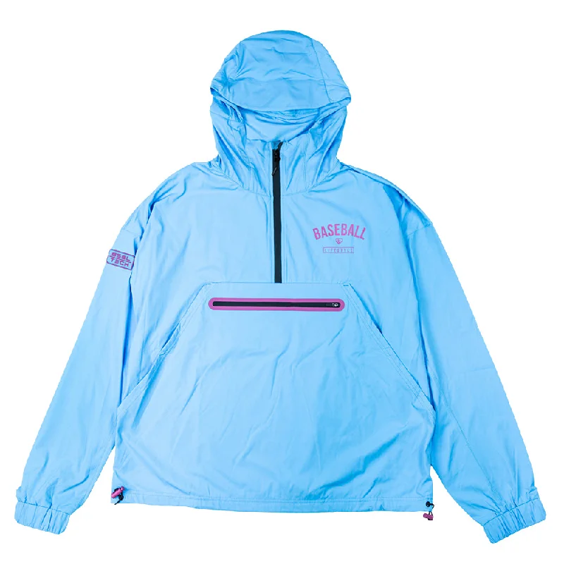 Heritage Premium Youth Windbreaker - Cotton Candy Blue