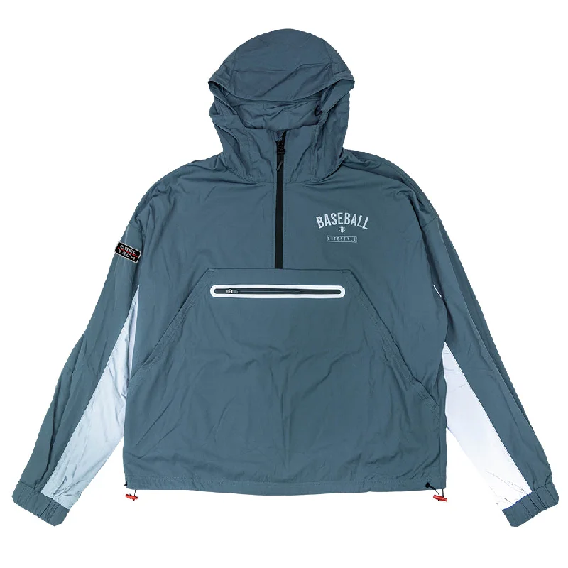 Heritage Premium Youth Windbreaker - Gray