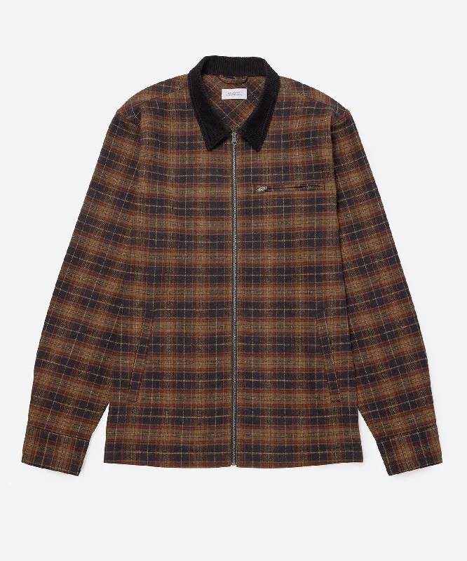 Ryan Zip Front Flannel Shirt