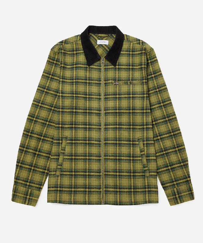 Ryan Zip Front Flannel Shirt