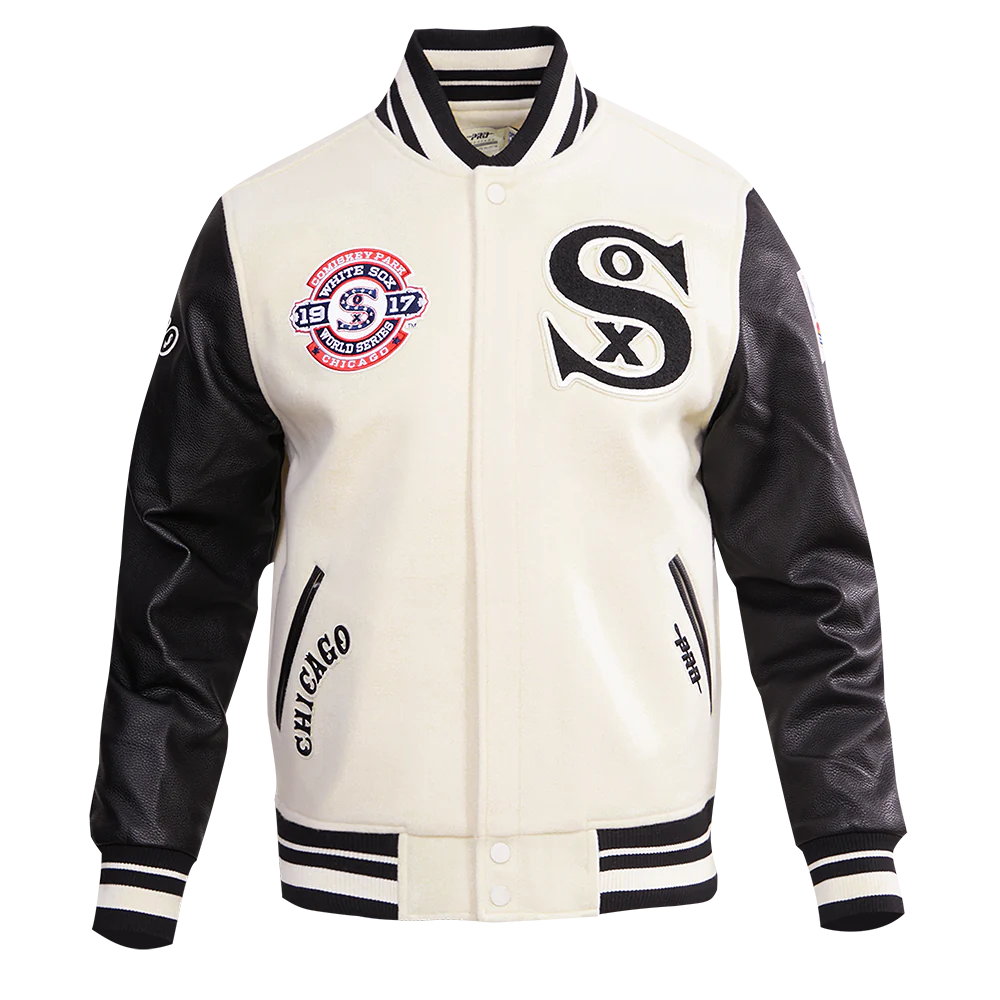 Chicago White Sox Crème Varsity Jacket