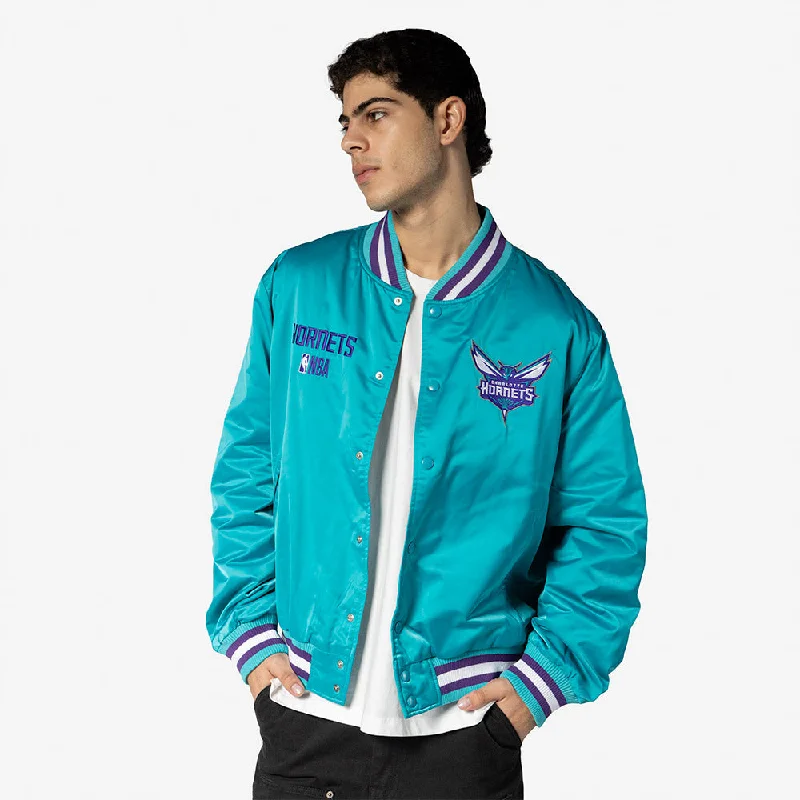 Chamarra Bomber Charlotte Hornets NBA Satin