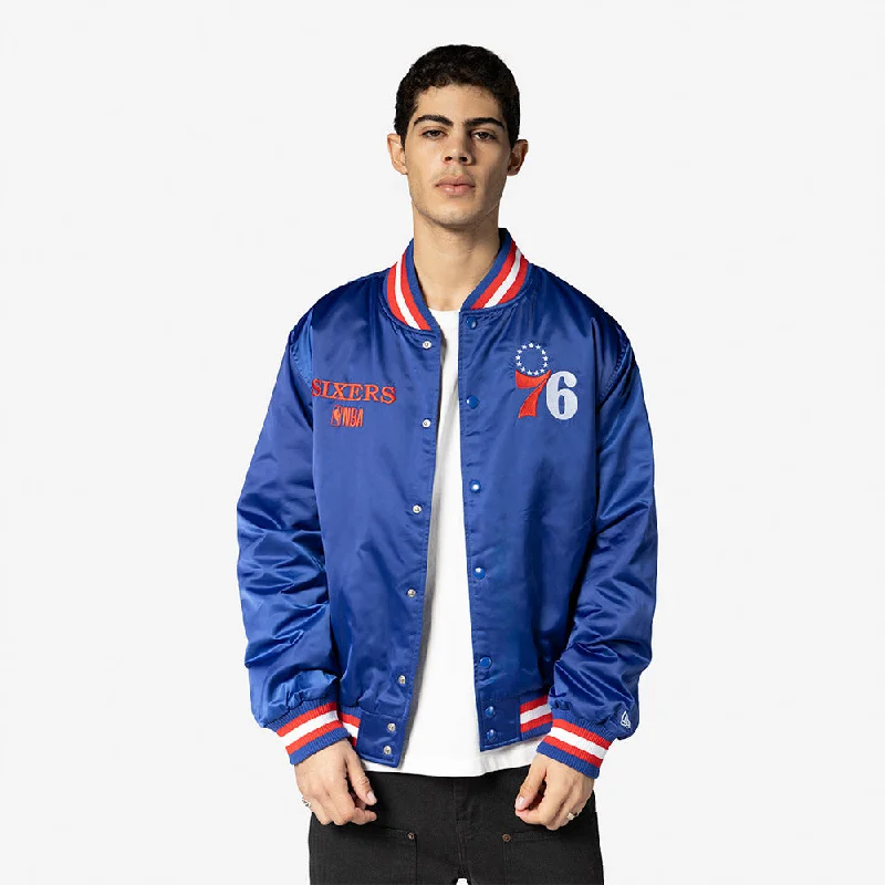 Chamarra Bomber Philadelphia 76Ers NBA Satin