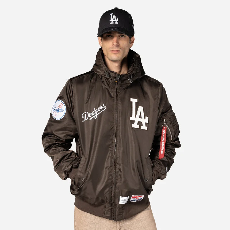 Chamarra Los Angeles Dodgers Alpha Industries X MLB