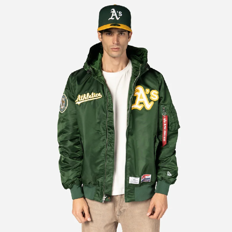 Chamarra Oakland Athletics Alpha Industries X MLB