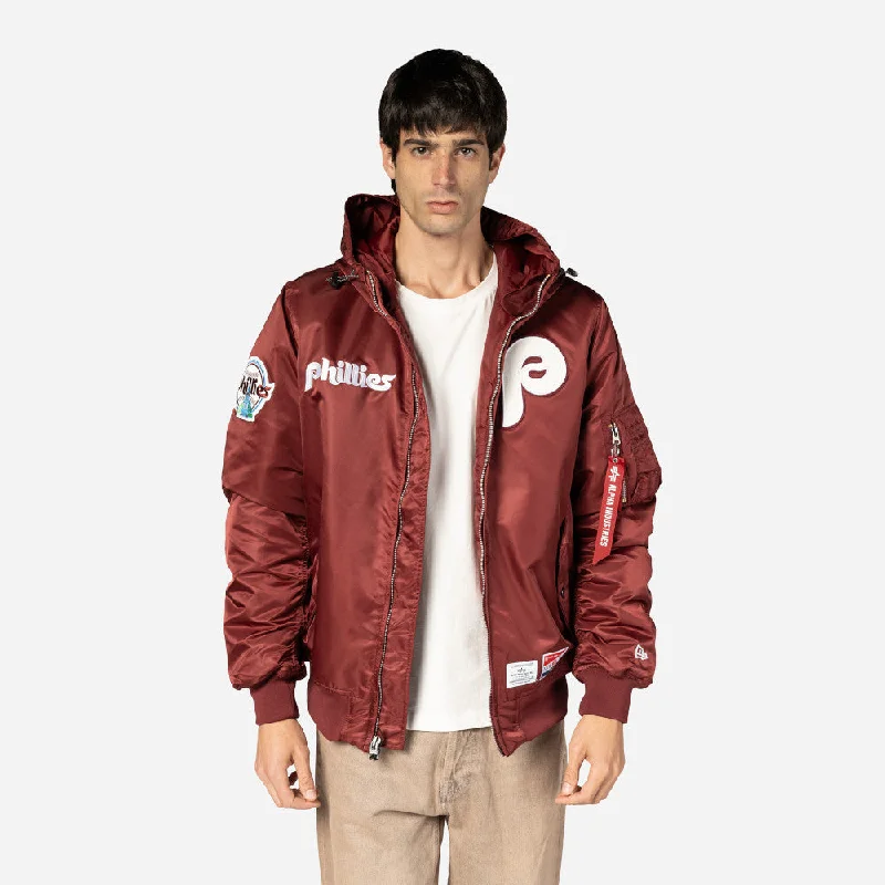 Chamarra Philadelphia Phillies Alpha Industries X MLB