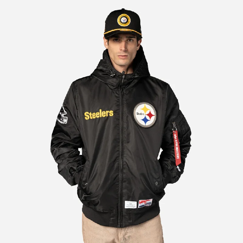 Chamarra Pittsburgh Steelers Alpha Industries X NFL