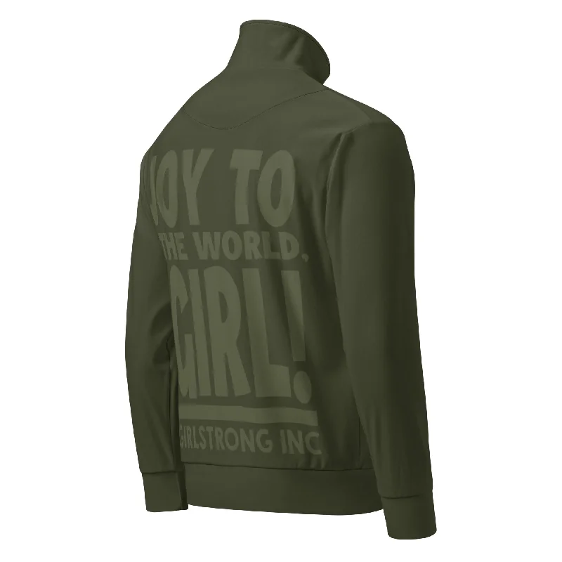 GS GRAPHIX TRACK JACKET OLIVE - JOY TO THE WORLD. GIRL!