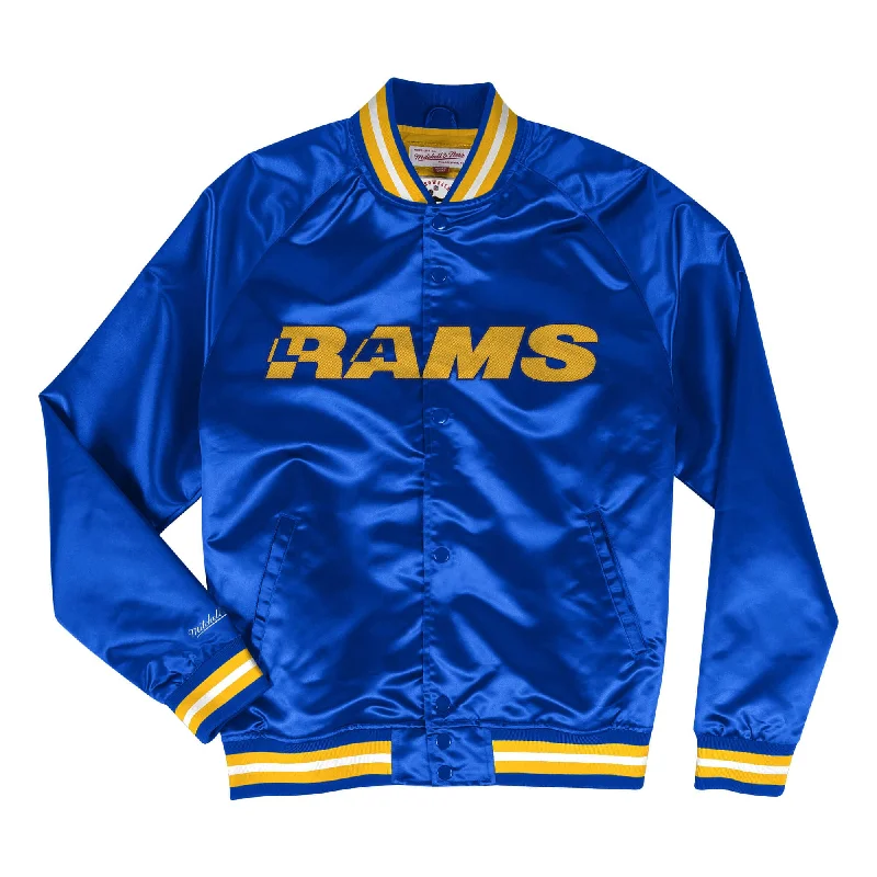 Los Angeles Rams Mitchell & Ness Lightweight Satin Jacket - Royal