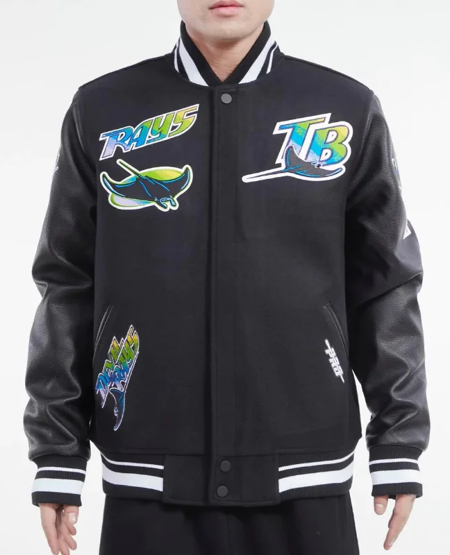 Tampa Bay Rays Black Varsity Jacket