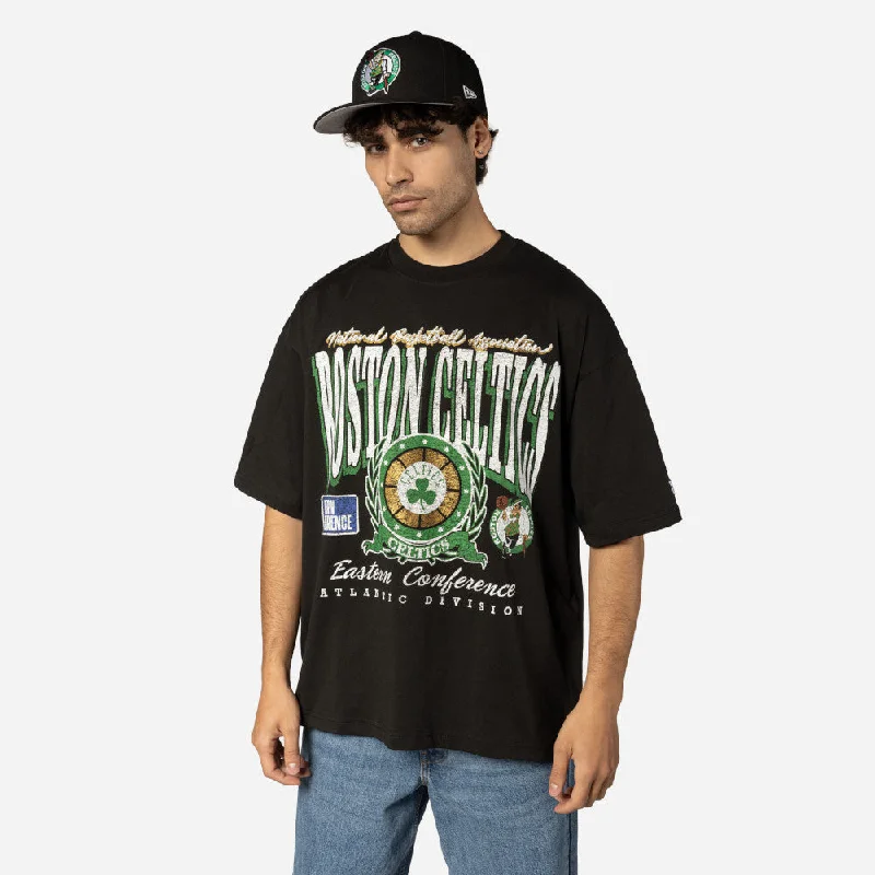 Playera Manga Corta Boston Celtics NBA Oversized Essentials