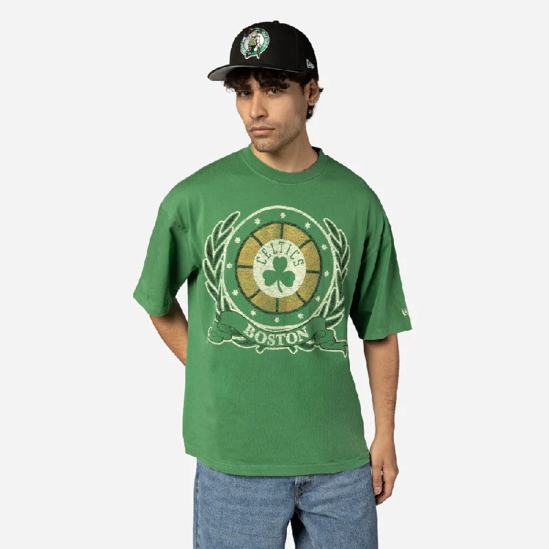 Playera Manga Corta Boston Celtics NBA Oversized Essentials Verde