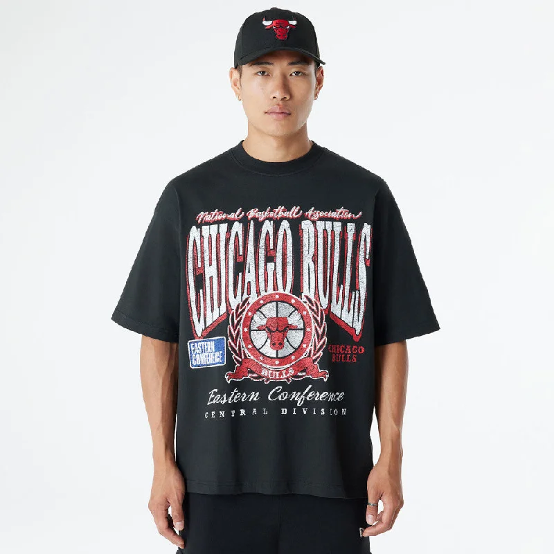 Playera Manga Corta Chicago Bulls NBA Oversized Essentials