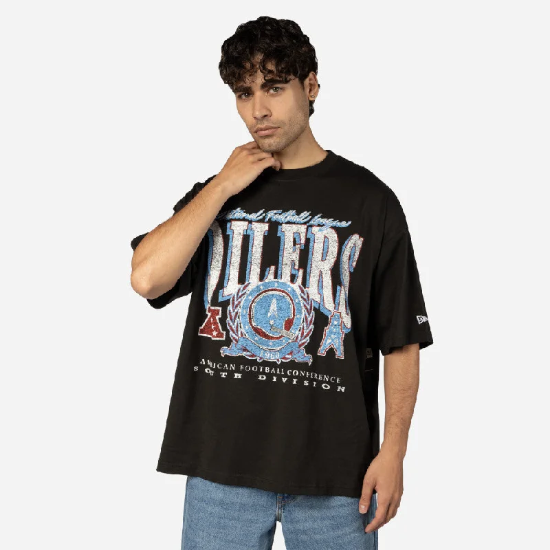 Playera Manga Corta Houston Oilers NFL Oversized Essentials