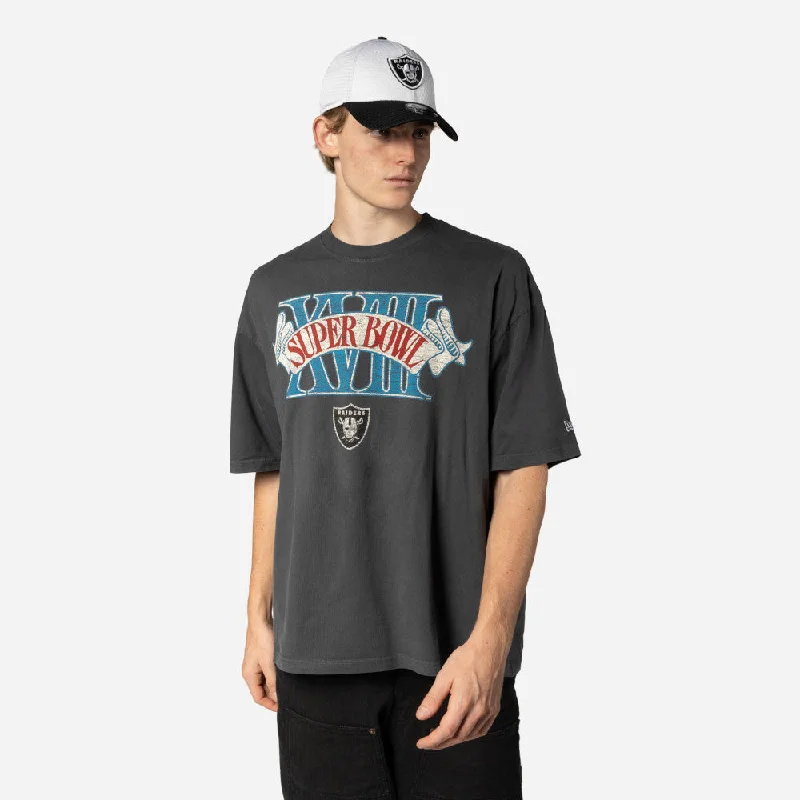 Playera Manga Corta Las Vegas Raiders NFL Oversized Essentials