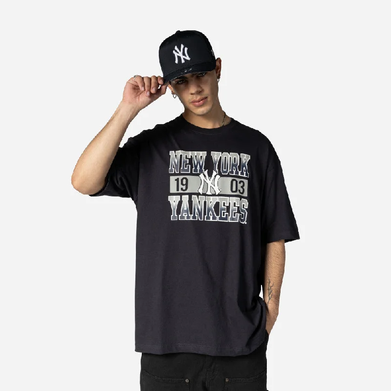 Playera Manga Corta New York Yankees MLB Sport Night Azul