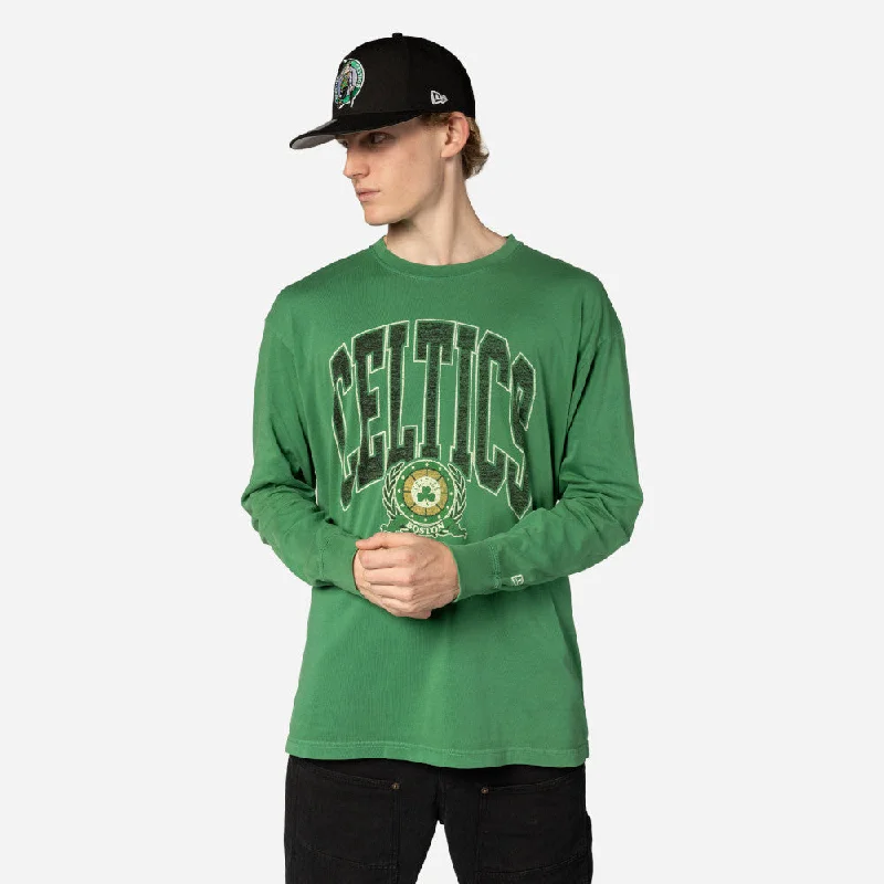 Playera Manga Larga Boston Celtics NBA Oversized Essentials