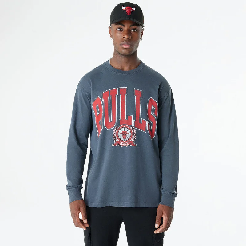 Playera Manga Larga Chicago Bulls NBA Oversized Essentials