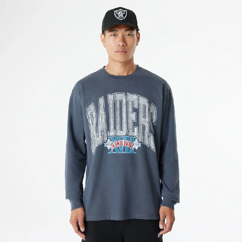 Playera Manga Larga Las Vegas Raiders NFL Oversized Essentials