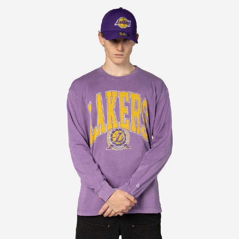 Playera Manga Larga Los Angeles Lakers NBA Oversized Essentials