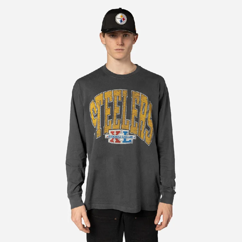 Playera Manga Larga Pittsburgh Steelers NFL Oversized Essentials