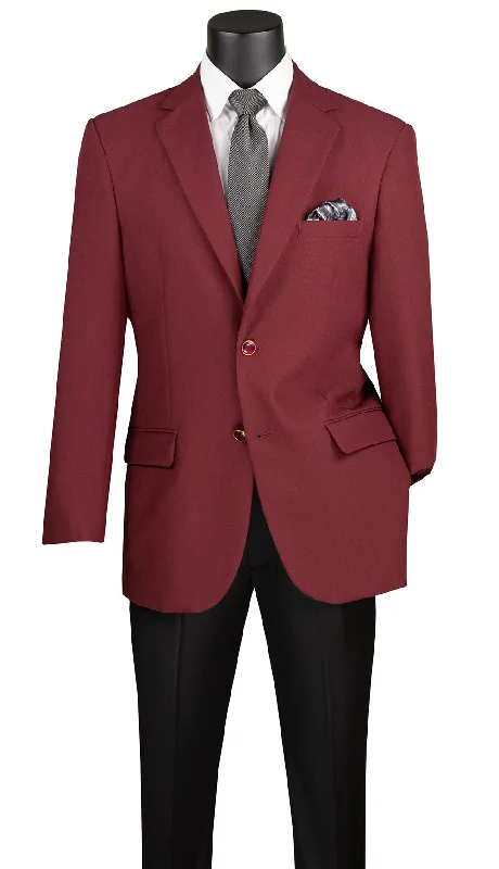 Vinci Sport Coat Z-2PP-Burgundy