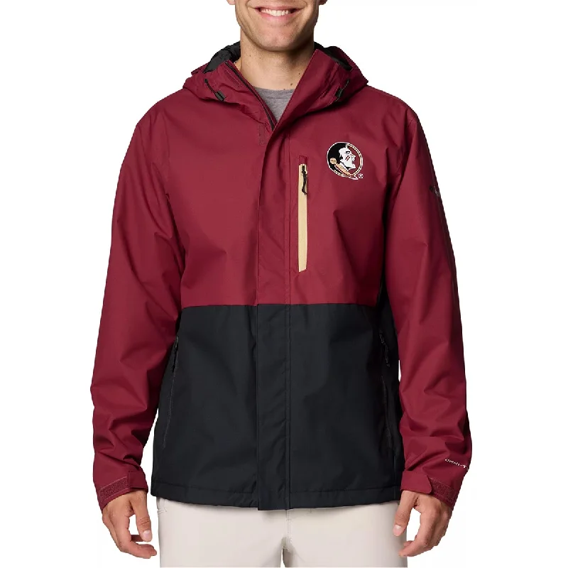 Columbia Men's Seminole Logo Field Bound Jacket - Garnet/Black