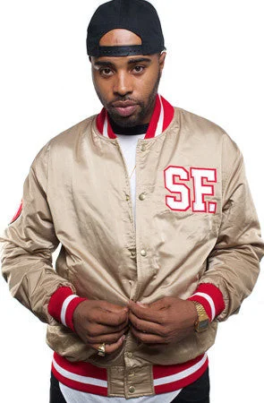 Gold Blooded (Men's Gold Satin Jacket)