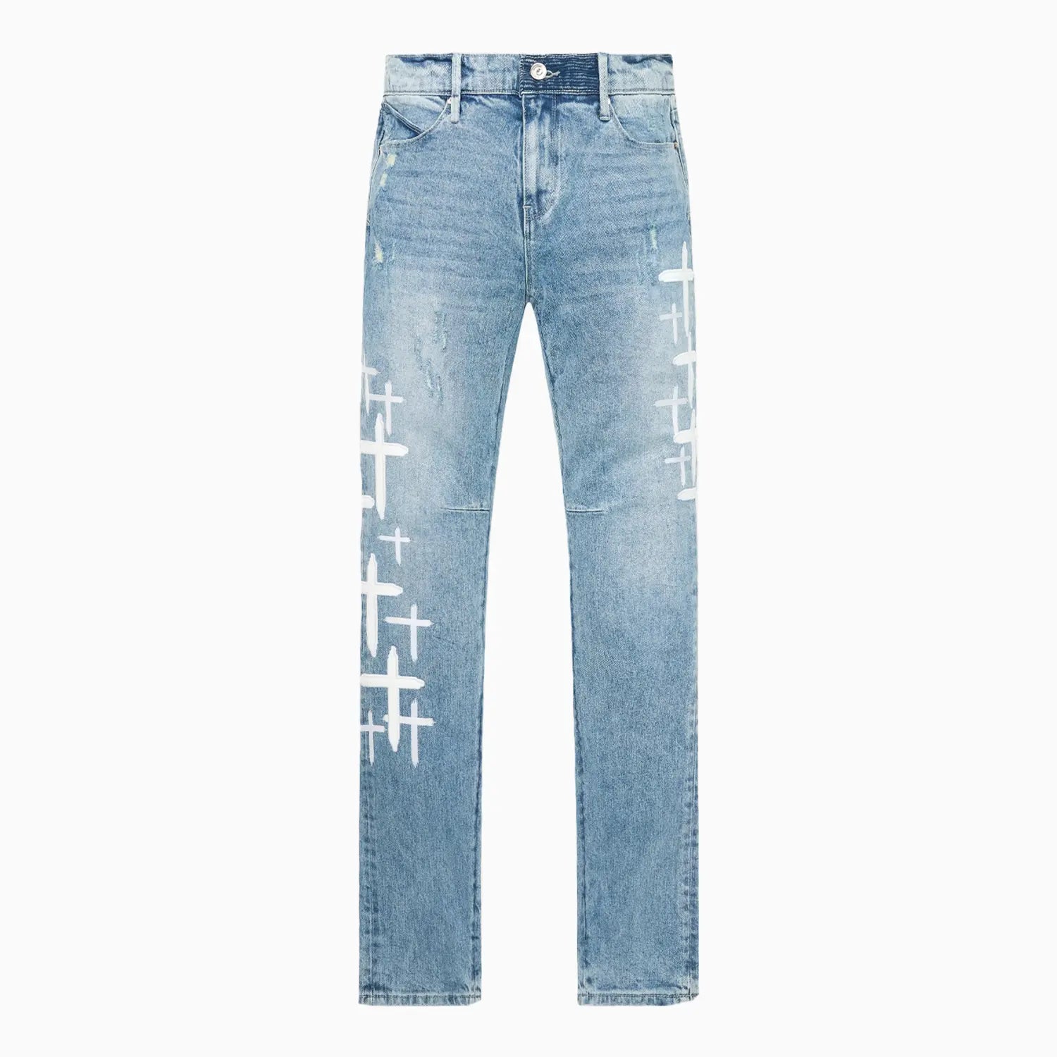 Men's Bryant Cross Patches Denim Jeans Pant