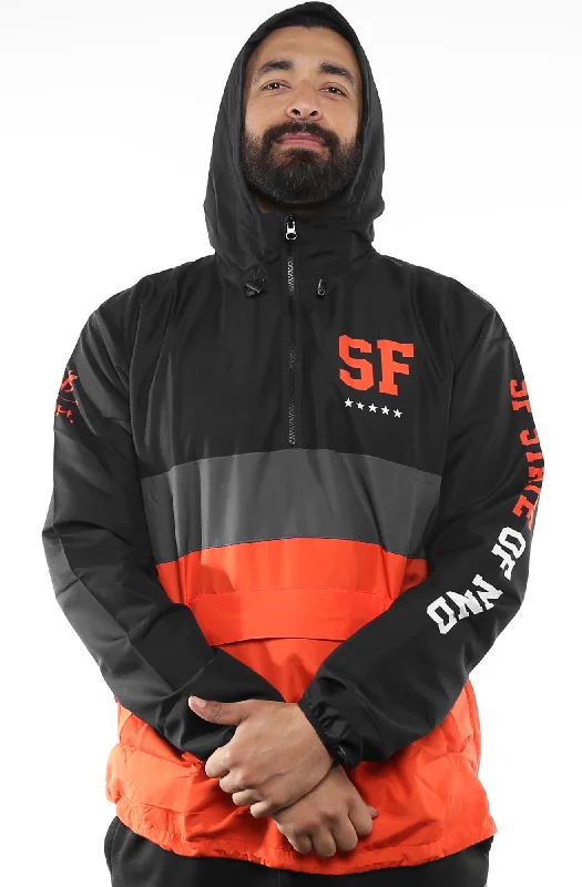 SAVS X Adapt :: State of Mind (Men's Black/Orange Anorak Jacket)