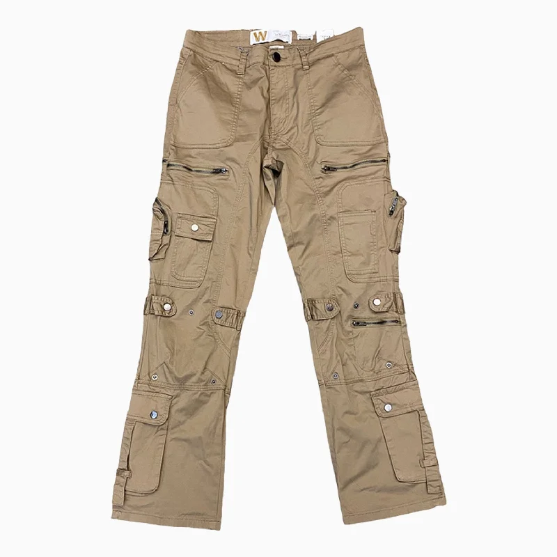 Men's Flare Cargo Jeans Pant