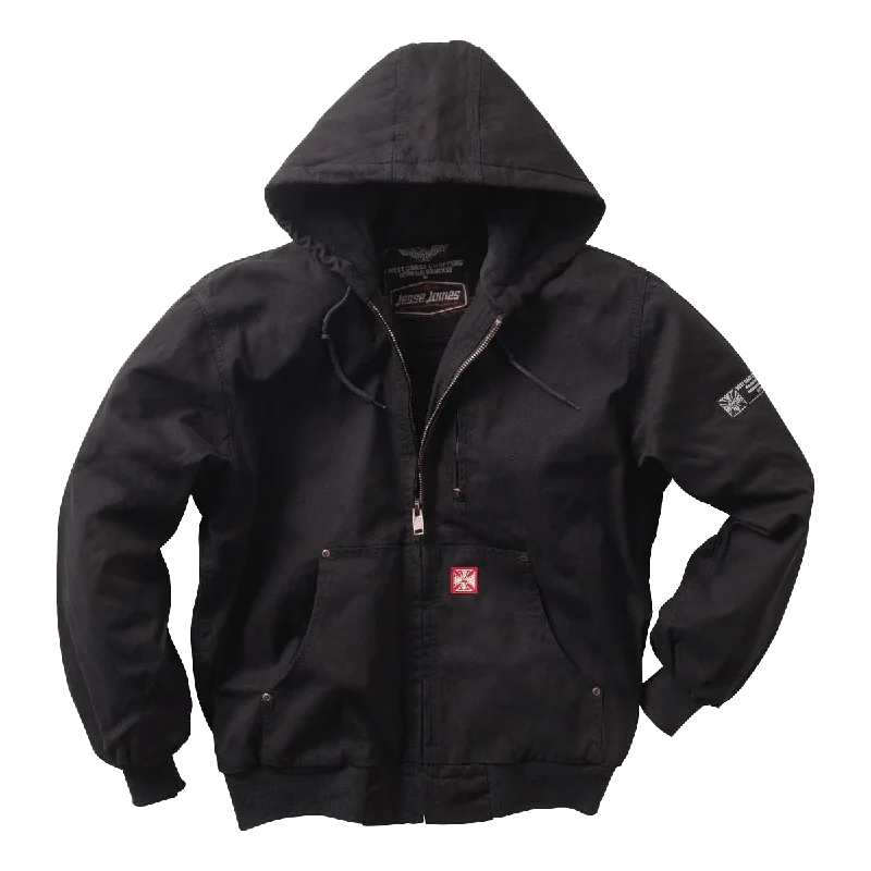 WCC HEAVY DUTY CANVAS WORK JACKET - BLACK