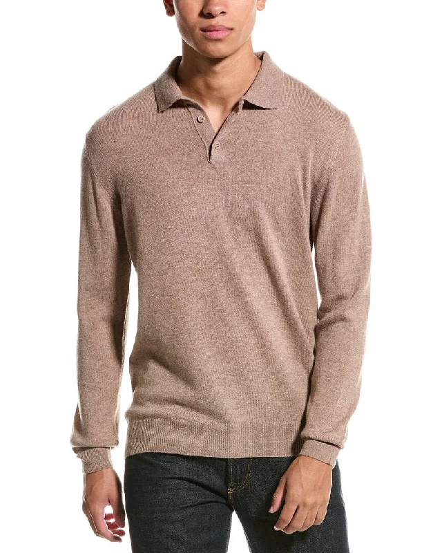 Brodie Cashmere Wool & Cashmere-Blend Brodie Trophy Neck Sweater