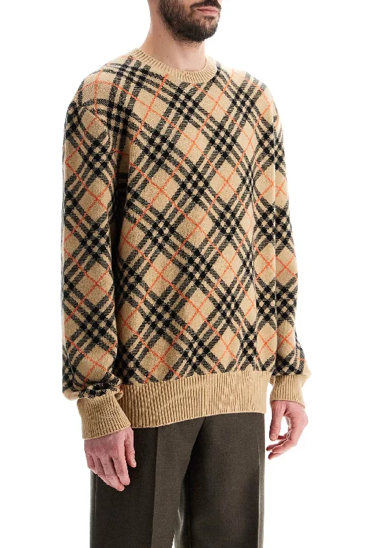 Burberry Cashmere Check Pullover Swe