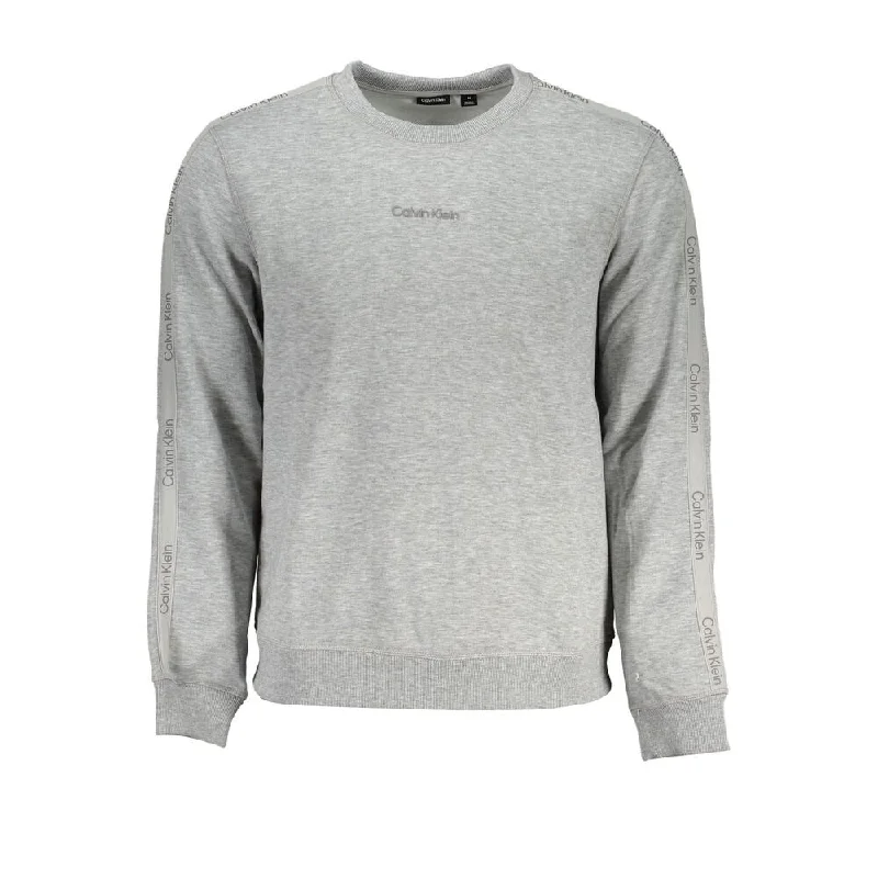 Calvin Klein Sleek Gray Long Sleeve Men's Sweatshirt