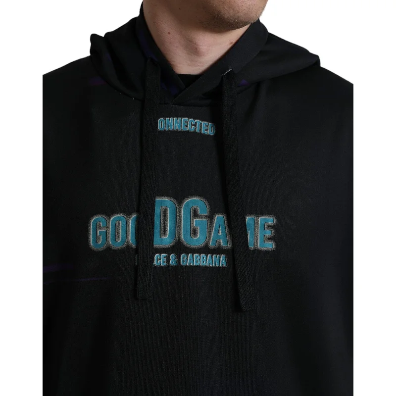 Dolce & Gabbana Elegant Graphic Print Hooded Men's Pullover