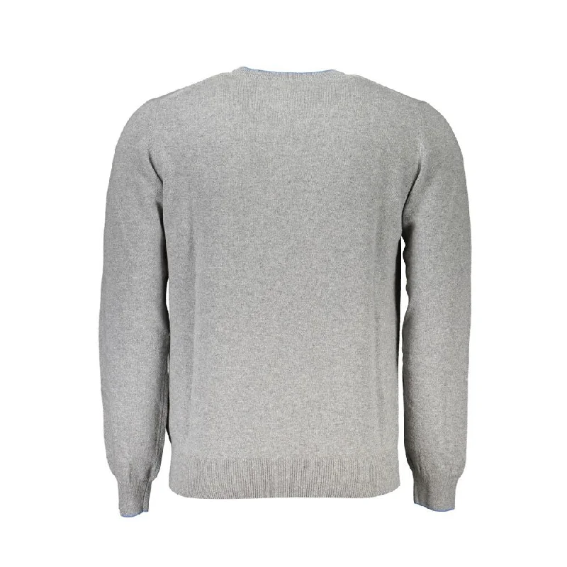 Harmont & Blaine Chic Crew Neck Sweater with Contrast Men's Details