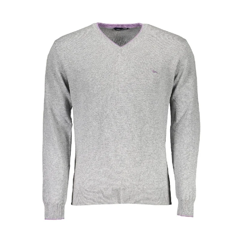 Harmont & Blaine Gray Wool Men Men's Sweater