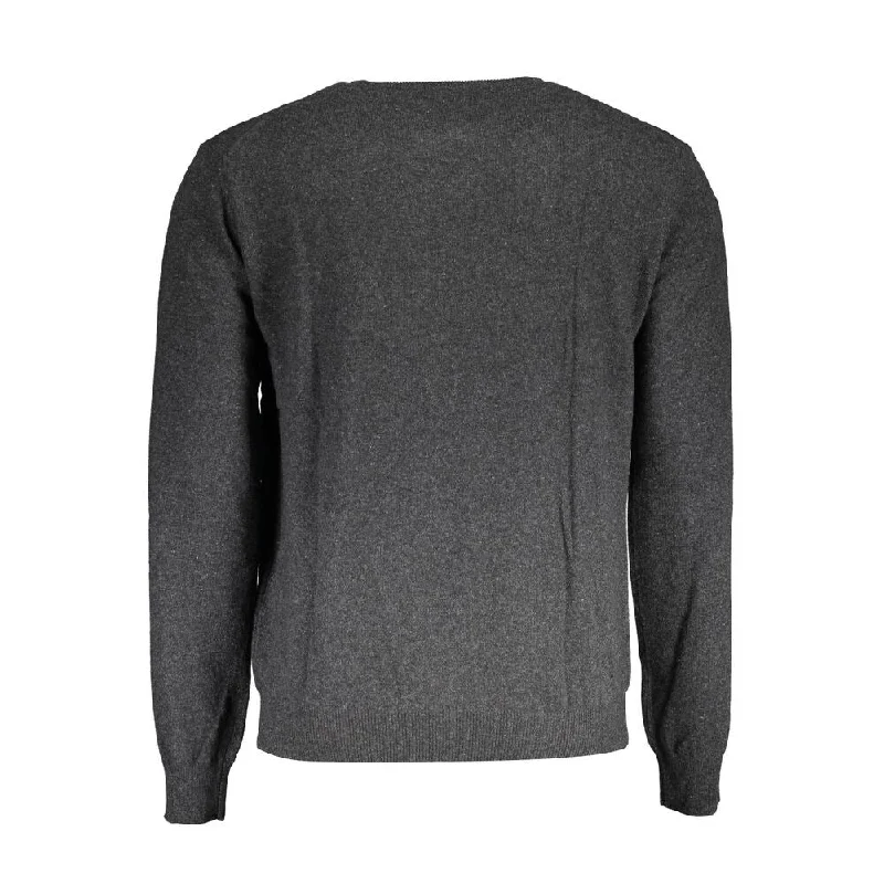 La Martina Gray Wool Men Men's Sweater