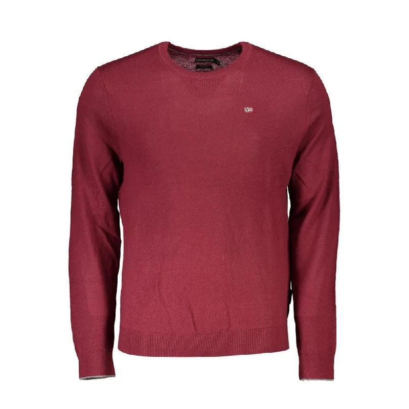 Napapijri Red Fabric Men Men's Sweater