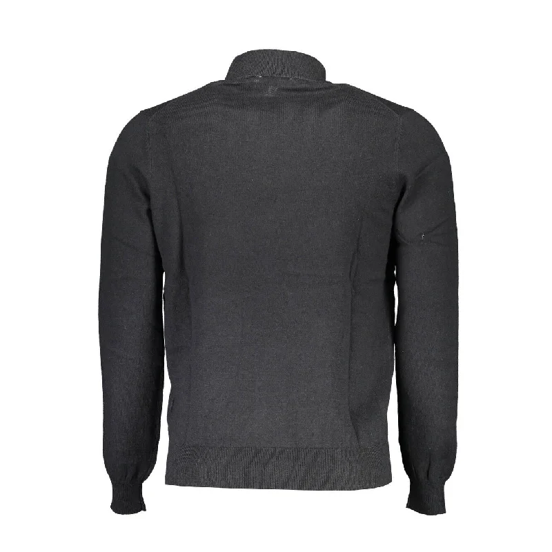 North Sails Black Cotton Men Men's Sweater