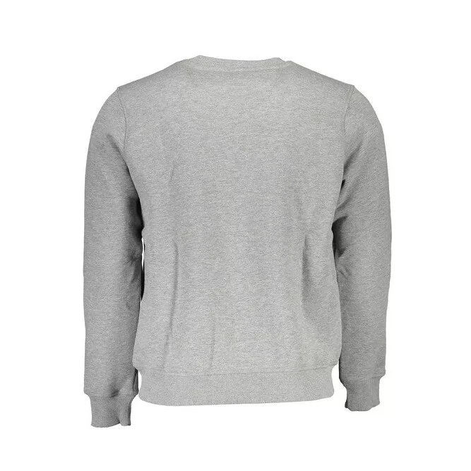 North Sails Gray Round Neck Logo Men's Sweatshirt