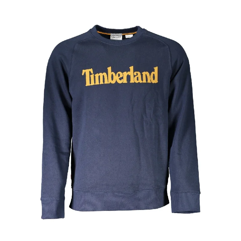 Timberland Blue Cotton Men Men's Sweater