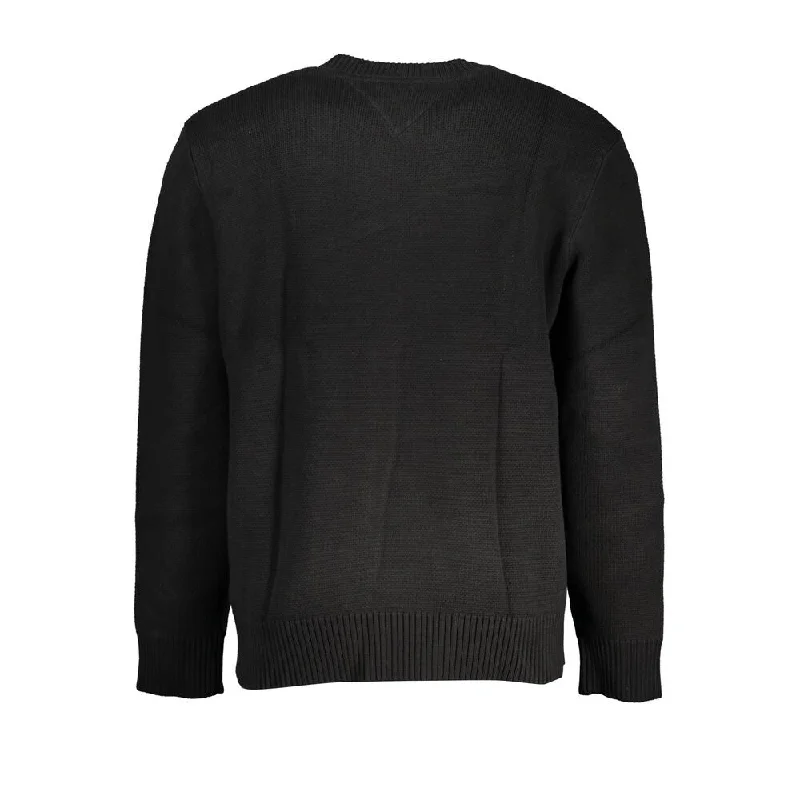 Tommy Hilfiger Black Cotton Men Men's Sweater