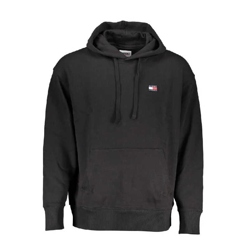 Tommy Hilfiger Sleek Cotton Hooded Sweatshirt with Men's Logo