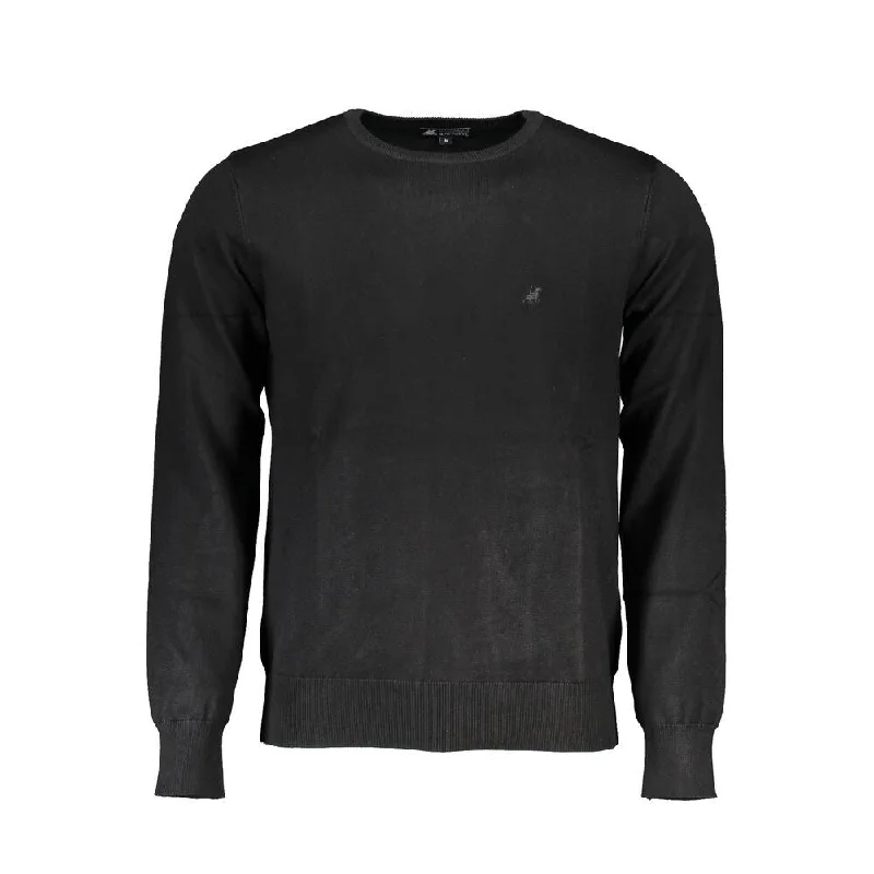 U.S. Grand Polo Black Nylon Men's Sweater