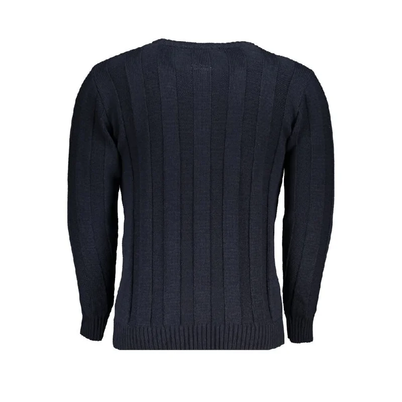 U.S. Grand Polo Blue Fabric Men's Sweater