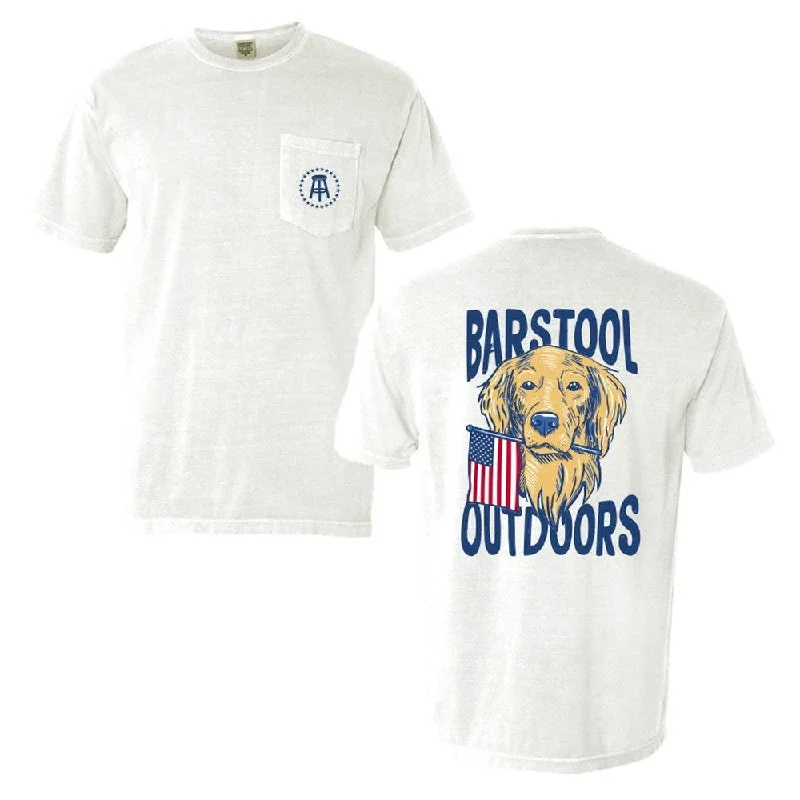 Barstool Outdoors Dog USA Pocket Tee