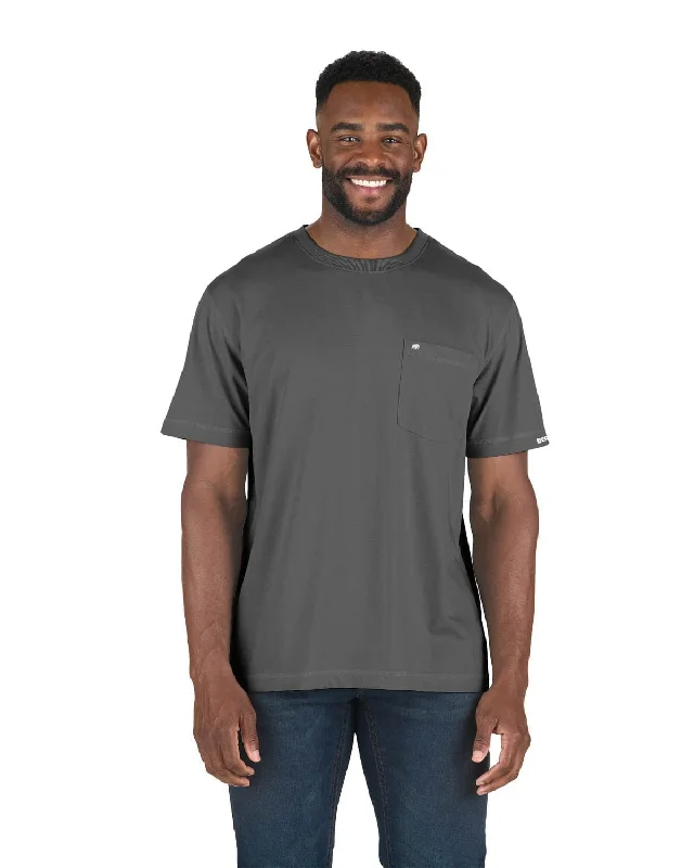 Berne Mens Slate Cotton Blend Light Performance Tee S/S