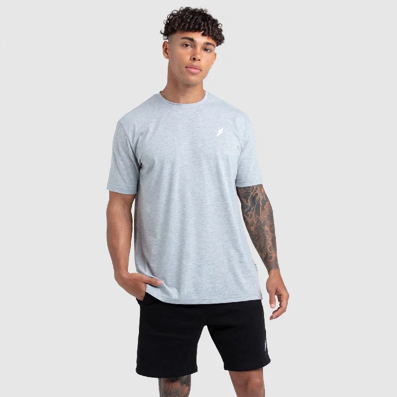 Essential Regular Fit Tee - Grey Marl